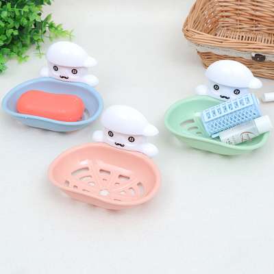 Wholesale price bathroom products cute soap box plastic shower soap dish